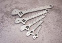 KLUCZ NASTAWNY "SZWED" Z PODZIAŁKĄ 30mm x 250mm, CZARNY - 3611-10P