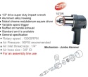 PROMOCJA - KLUCZ UDAROWY 1/2" PNEUMATYCZNY STANDARDOWY TRZPIEŃ 271Nm