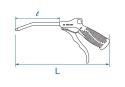PISTOLET DO PRZEDMUCHIWANIA 1/4" 100mm