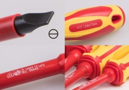 14720404 - WKRĘTAK PŁASKI IZOLOWANY 4,0 x 0,8mm 4,0 x 100mm