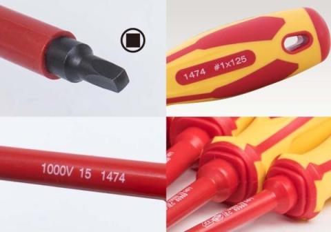 14740105 - WKRĘTAK IZOLOWANY Z KOŃCÓWKĄ KWADRATOWĄ RB1 x 125mm