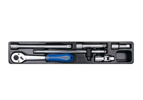 9-4156PR - ZESTAW- GRZECHOTKA 1/2" Z AKCESORIAMI, WKŁAD DO SKRZYNKI 87408, 6 CZ.