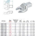 34501120S - GŁOWICA DO KLUCZA DYNAMOMETRYCZNEGO 9x12mm Z KLUCZEM PŁASKIM 5/8"