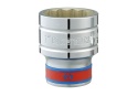 433012SR - NASADKA KRÓTKA 1/2" CALOWA 3/8" x 37mm 12-kąt. Cr-v