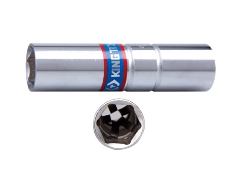 467516 - NASADKA DO ŚWIEC 1/2" 16mm x 70mm 6-kąt. WKŁADKA Z METALOWYM KLIPSEM