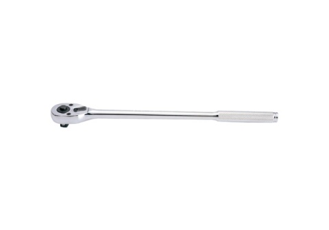 4762-10F - GRZECHOTKA Z PRZYCISKIEM 1/2" 32 ZĘBY 250mm UCHWYT MOLETOWANY